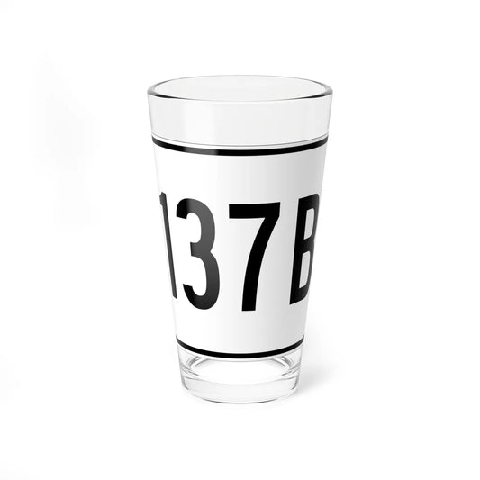 MA Route 137B (Massachusetts) (Road Sign) Pint Glass 16oz 16oz - Go Mug Yourself