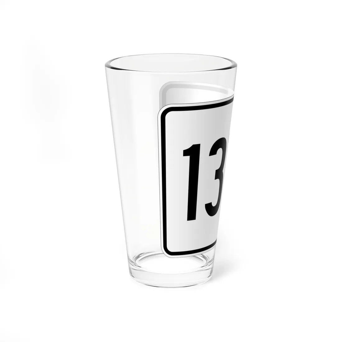 MA Route 137B (Massachusetts) (Road Sign) Pint Glass 16oz - Go Mug Yourself