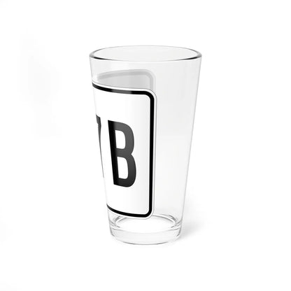 MA Route 137B (Massachusetts) (Road Sign) Pint Glass 16oz - Go Mug Yourself