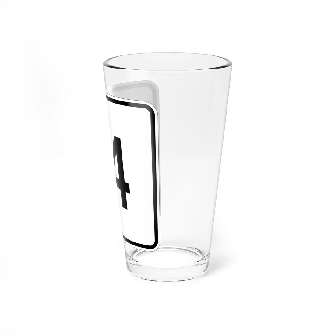 MA Route 14 (Massachusetts) (Road Sign) Pint Glass 16oz - Go Mug Yourself