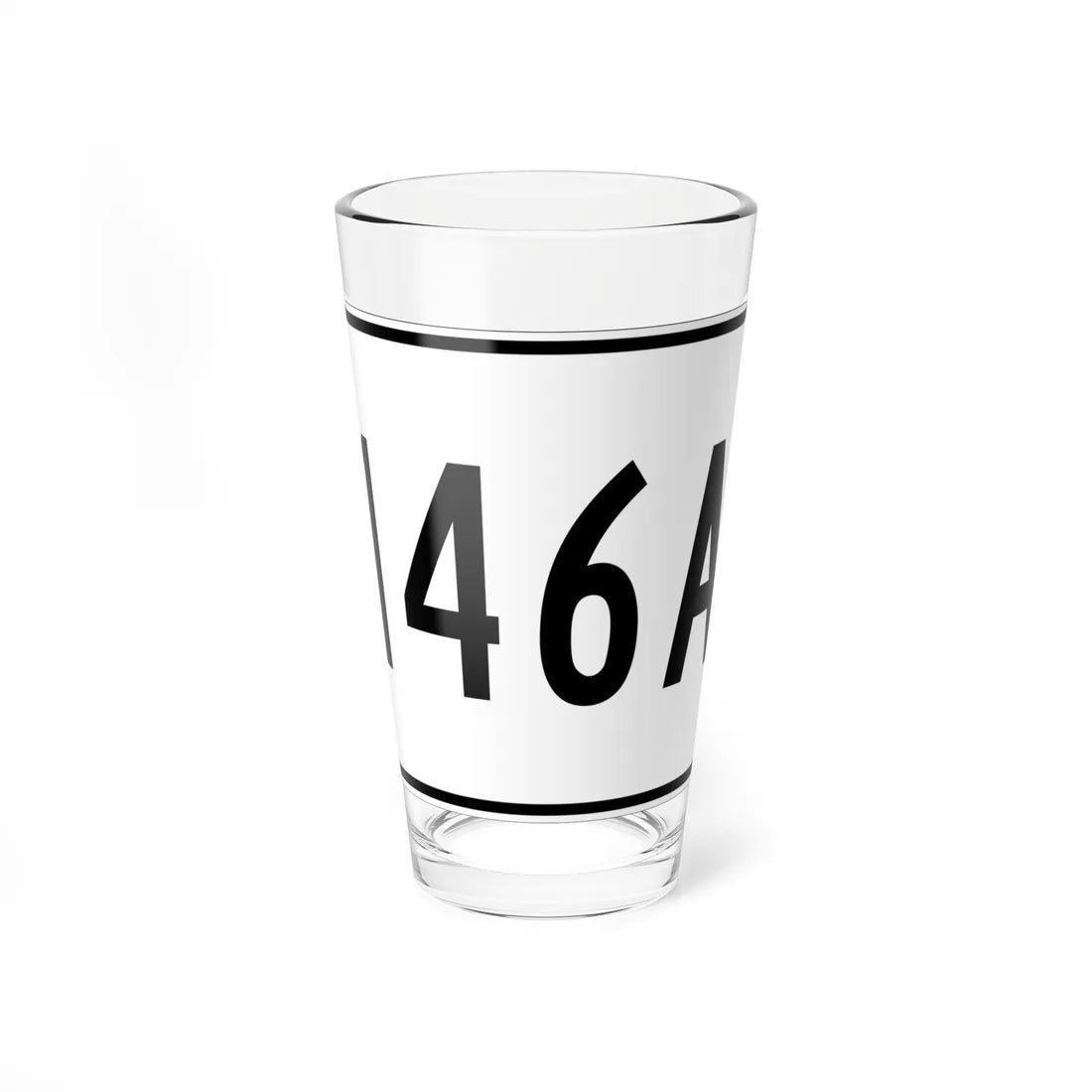 MA Route 146A (Massachusetts) (Road Sign) Pint Glass 16oz 16oz - Go Mug Yourself