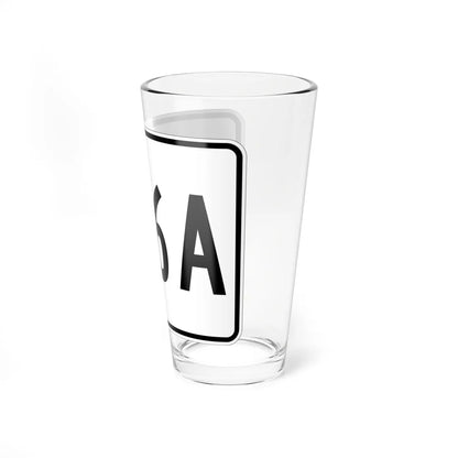 MA Route 146A (Massachusetts) (Road Sign) Pint Glass 16oz - Go Mug Yourself