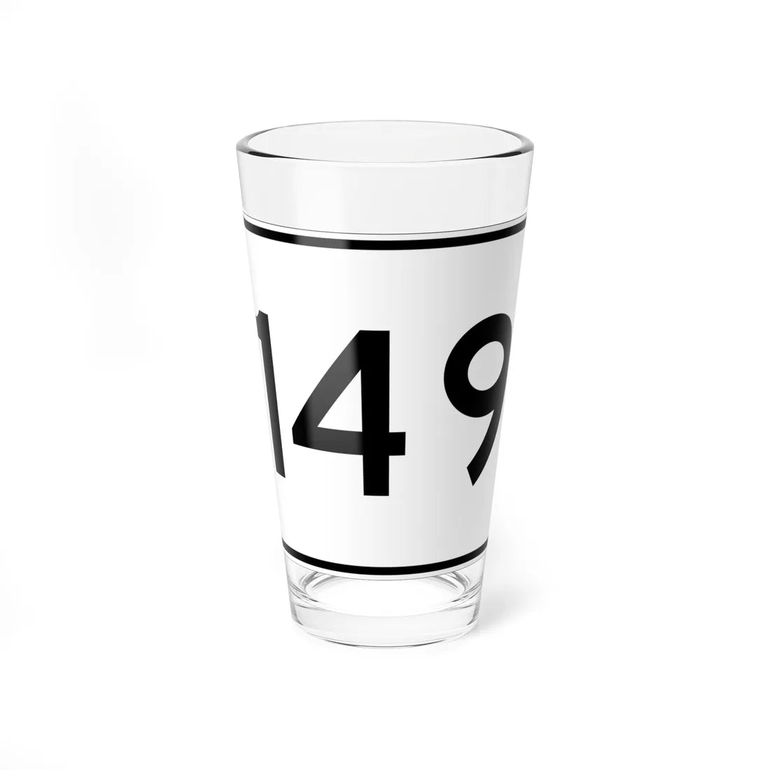 MA Route 149 (Massachusetts) (Road Sign) Pint Glass 16oz 16oz - Go Mug Yourself