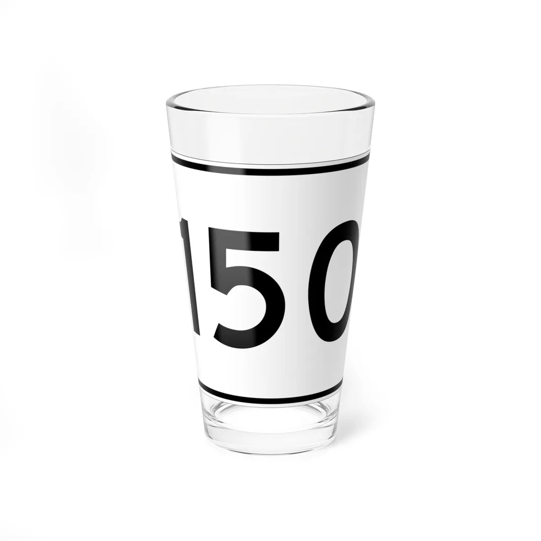 MA Route 150 (Massachusetts) (Road Sign) Pint Glass 16oz 16oz - Go Mug Yourself