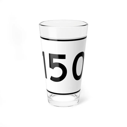 MA Route 150 (Massachusetts) (Road Sign) Pint Glass 16oz 16oz - Go Mug Yourself