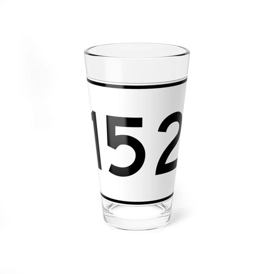 MA Route 152 (Massachusetts) (Road Sign) Pint Glass 16oz 16oz - Go Mug Yourself