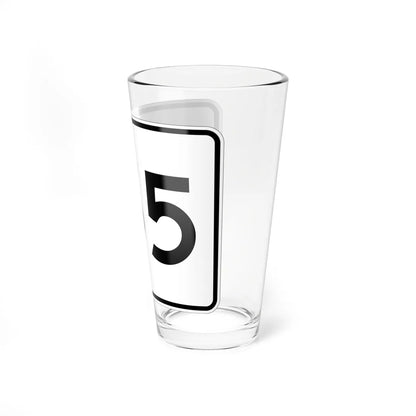 MA Route 155 (Massachusetts) (Road Sign) Pint Glass 16oz - Go Mug Yourself