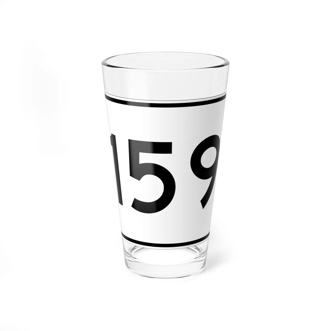 MA Route 159 (Massachusetts) (Road Sign) Pint Glass 16oz 16oz - Go Mug Yourself