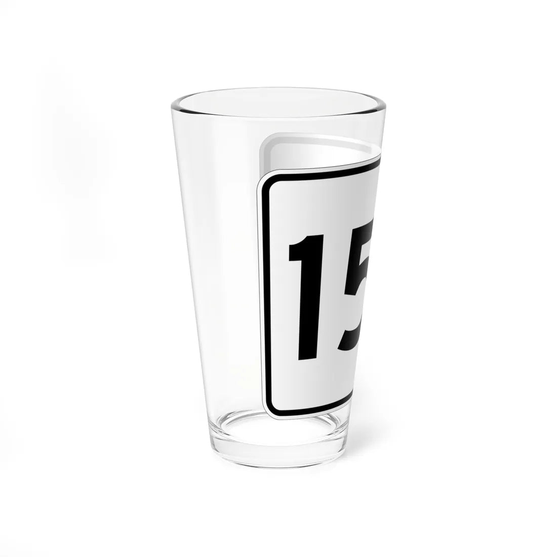MA Route 15A (Massachusetts) (Road Sign) Pint Glass 16oz - Go Mug Yourself