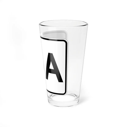 MA Route 15A (Massachusetts) (Road Sign) Pint Glass 16oz - Go Mug Yourself