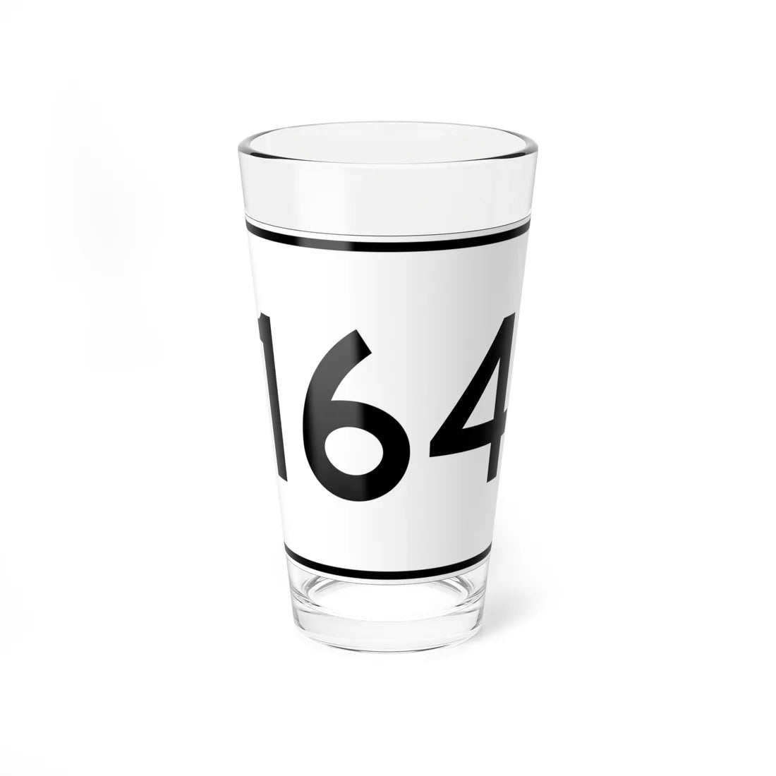MA Route 164 (Massachusetts) (Road Sign) Pint Glass 16oz 16oz - Go Mug Yourself