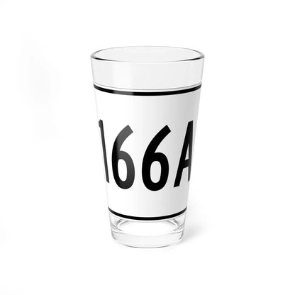 MA Route 166A (Massachusetts) (Road Sign) Pint Glass 16oz 16oz - Go Mug Yourself