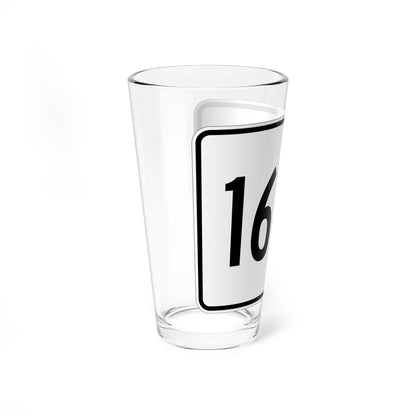 MA Route 166A (Massachusetts) (Road Sign) Pint Glass 16oz - Go Mug Yourself