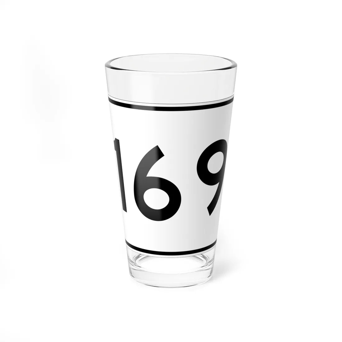MA Route 169 (Massachusetts) (Road Sign) Pint Glass 16oz 16oz - Go Mug Yourself