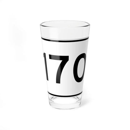 MA Route 170 (Massachusetts) (Road Sign) Pint Glass 16oz 16oz - Go Mug Yourself