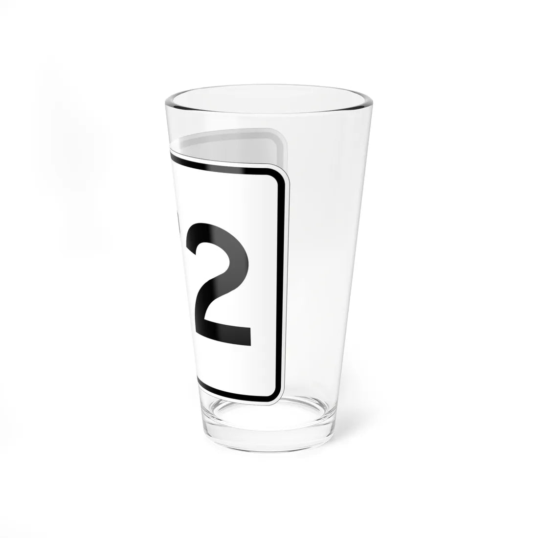 MA Route 172 (Massachusetts) (Road Sign) Pint Glass 16oz - Go Mug Yourself