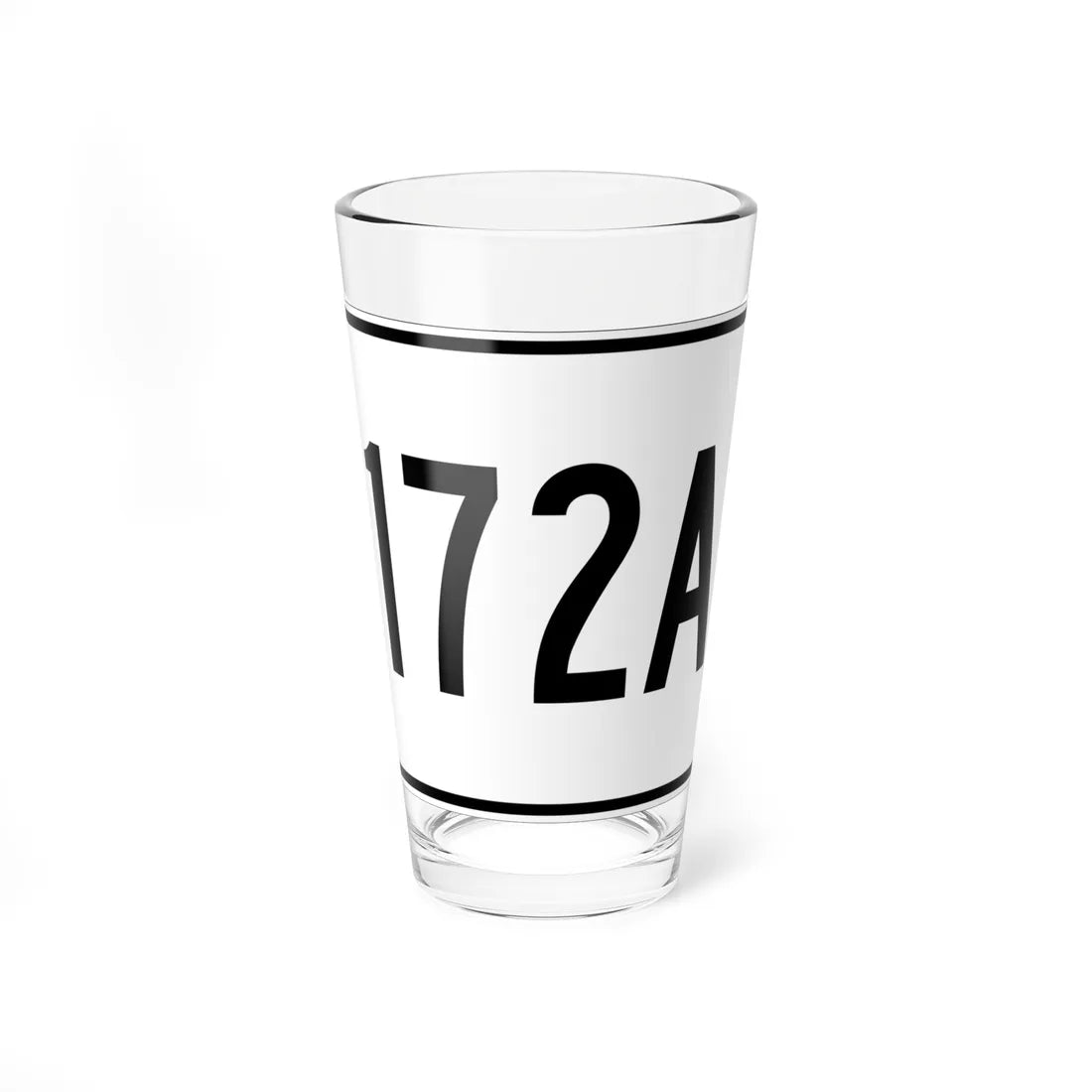 MA Route 172A (Massachusetts) (Road Sign) Pint Glass 16oz 16oz - Go Mug Yourself