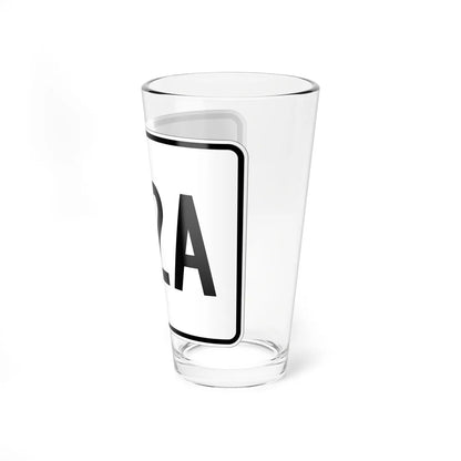 MA Route 172A (Massachusetts) (Road Sign) Pint Glass 16oz - Go Mug Yourself