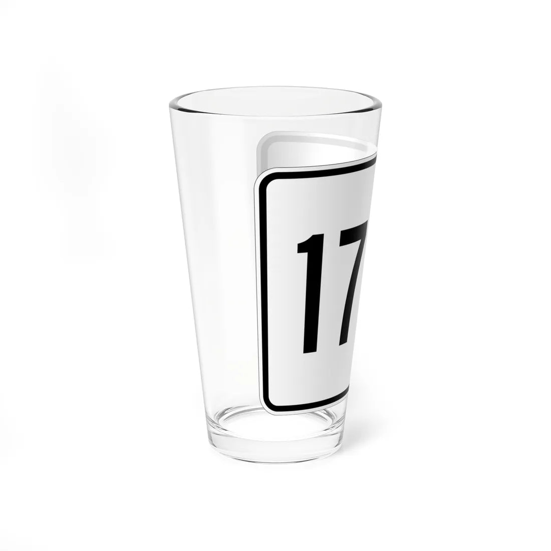 MA Route 172A (Massachusetts) (Road Sign) Pint Glass 16oz - Go Mug Yourself