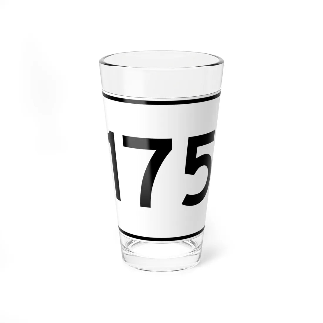 MA Route 175 (Massachusetts) (Road Sign) Pint Glass 16oz 16oz - Go Mug Yourself
