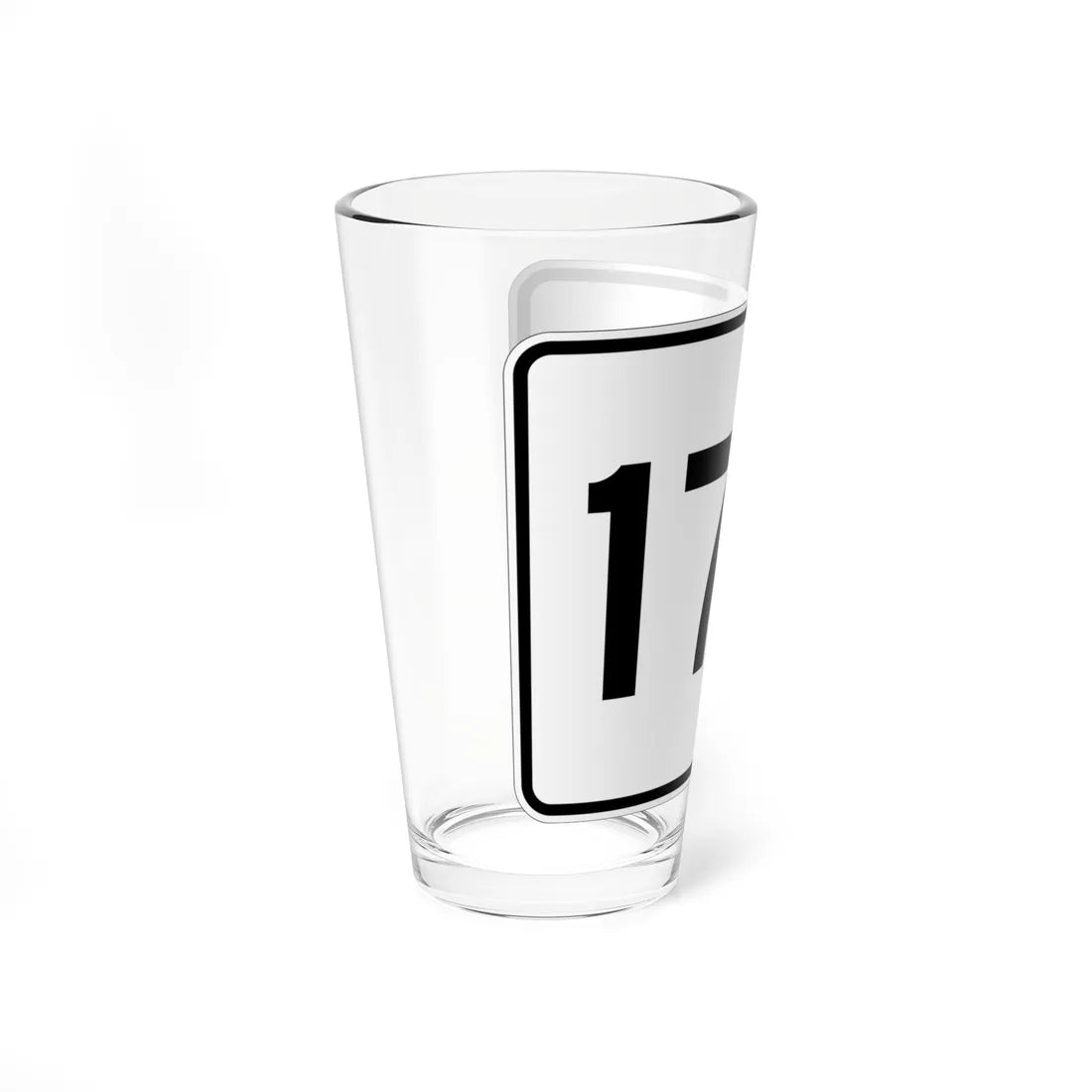 MA Route 176 (Massachusetts) (Road Sign) Pint Glass 16oz - Go Mug Yourself