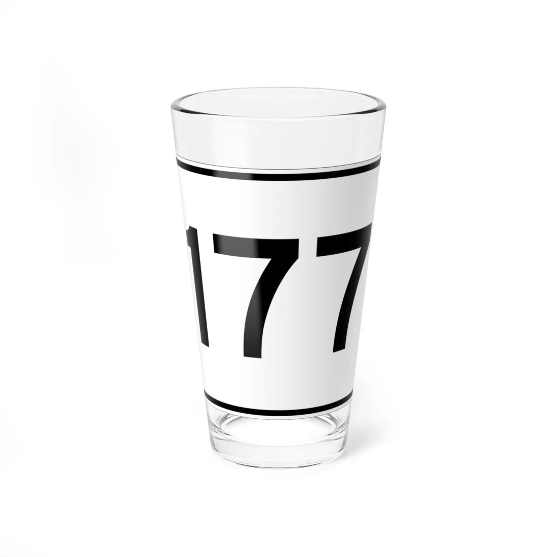 MA Route 177 (Massachusetts) (Road Sign) Pint Glass 16oz 16oz - Go Mug Yourself