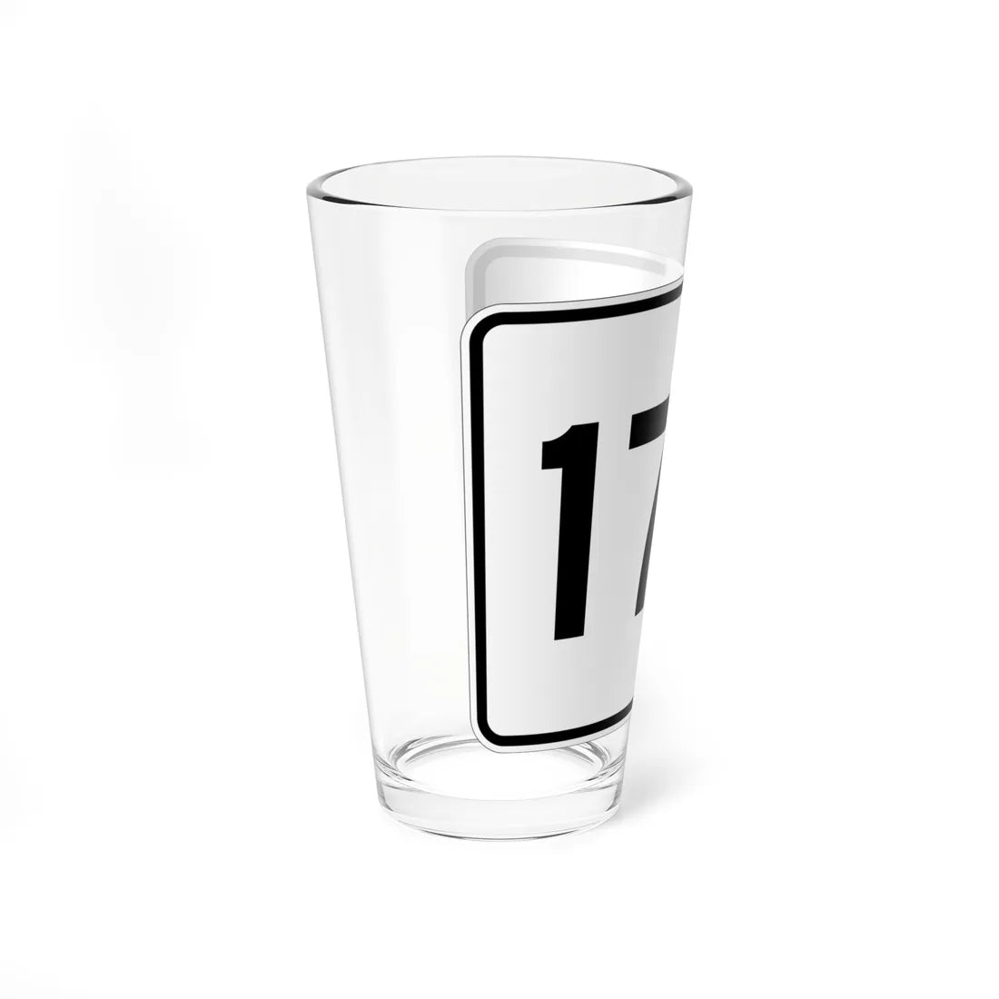 MA Route 177 (Massachusetts) (Road Sign) Pint Glass 16oz - Go Mug Yourself
