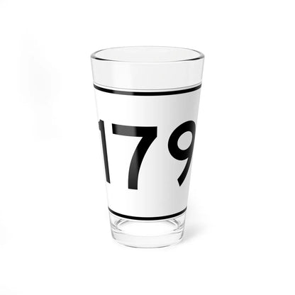 MA Route 179 (Massachusetts) (Road Sign) Pint Glass 16oz 16oz - Go Mug Yourself
