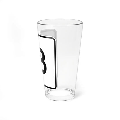 MA Route 18 (Massachusetts) (Road Sign) Pint Glass 16oz - Go Mug Yourself