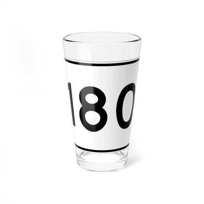 MA Route 180 (Massachusetts) (Road Sign) Pint Glass 16oz 16oz - Go Mug Yourself