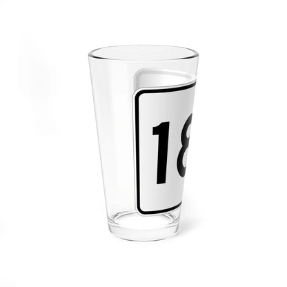 MA Route 189 (Massachusetts) (Road Sign) Pint Glass 16oz - Go Mug Yourself