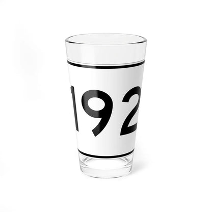 MA Route 192 (Massachusetts) (Road Sign) Pint Glass 16oz 16oz - Go Mug Yourself
