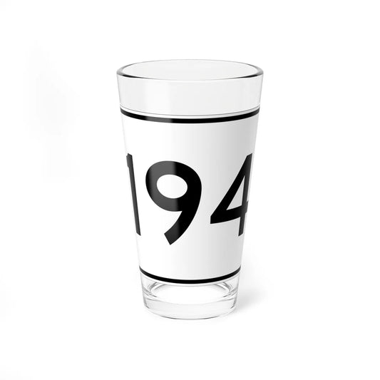 MA Route 194 (Massachusetts) (Road Sign) Pint Glass 16oz 16oz - Go Mug Yourself