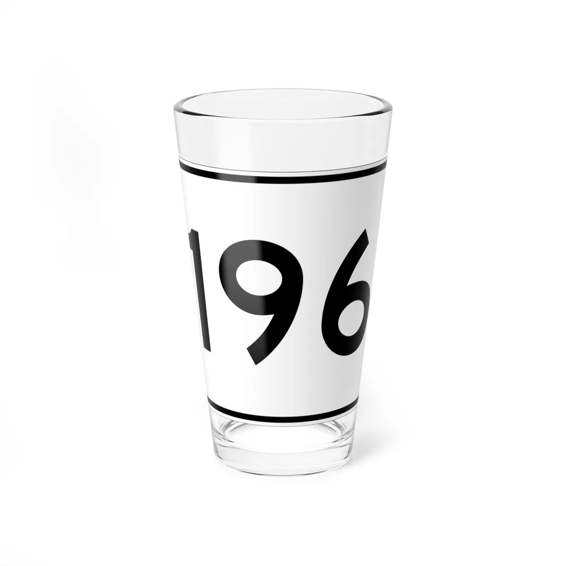MA Route 196 (Massachusetts) (Road Sign) Pint Glass 16oz 16oz - Go Mug Yourself