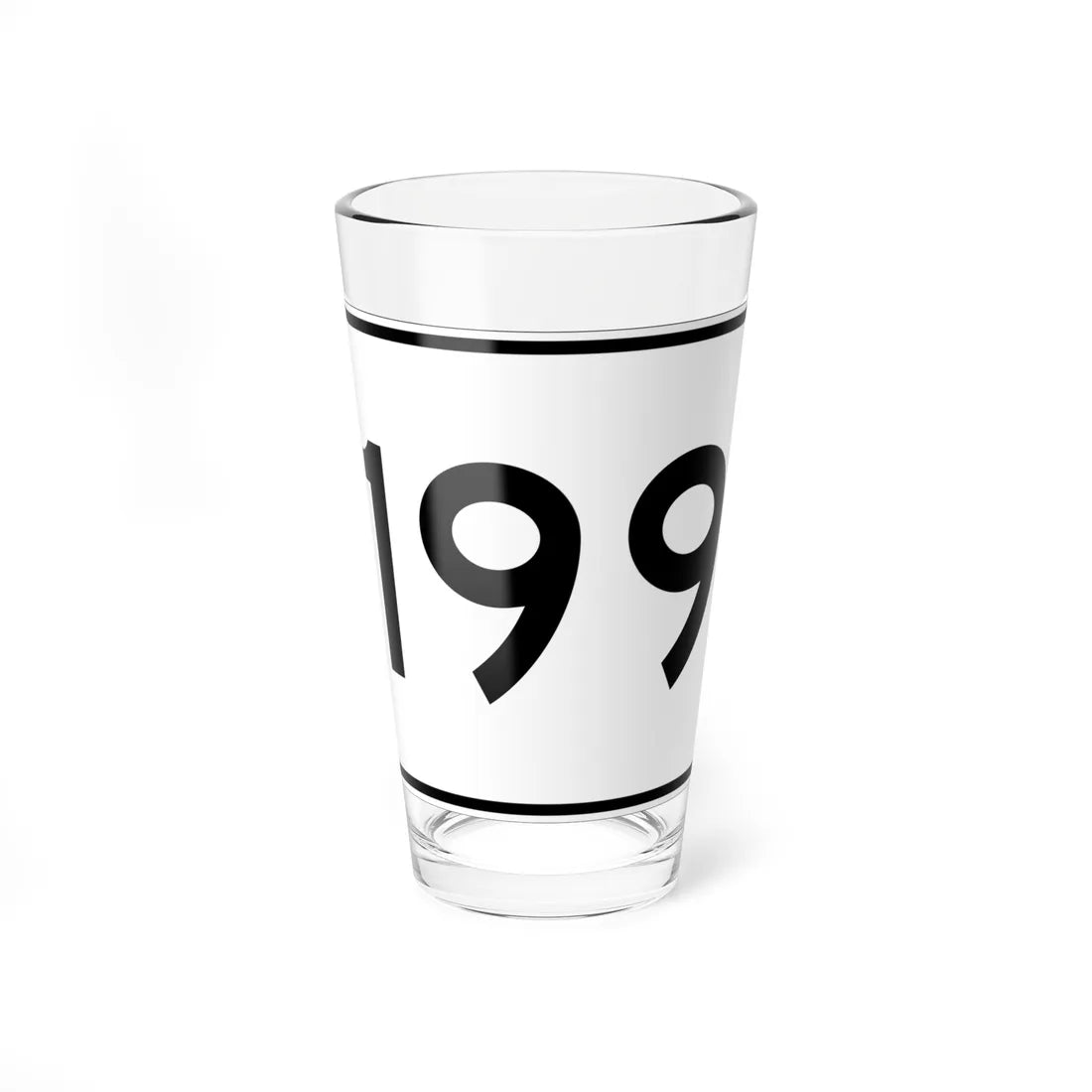MA Route 199 (Massachusetts) (Road Sign) Pint Glass 16oz 16oz - Go Mug Yourself