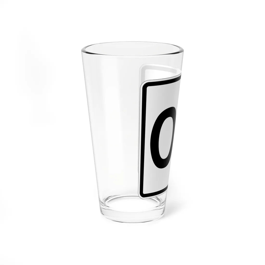 MA Route 2-digit template (Massachusetts) (Road Sign) Pint Glass 16oz - Go Mug Yourself