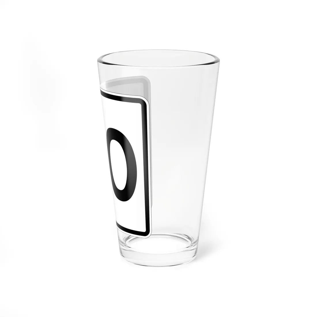 MA Route 2-digit template (Massachusetts) (Road Sign) Pint Glass 16oz - Go Mug Yourself