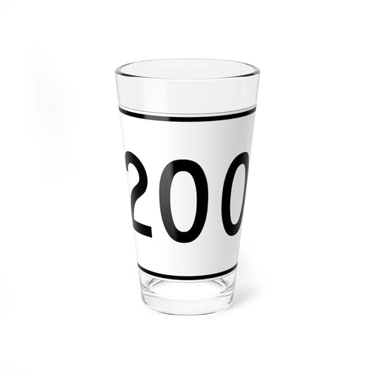 MA Route 200 (Massachusetts) (Road Sign) Pint Glass 16oz 16oz - Go Mug Yourself