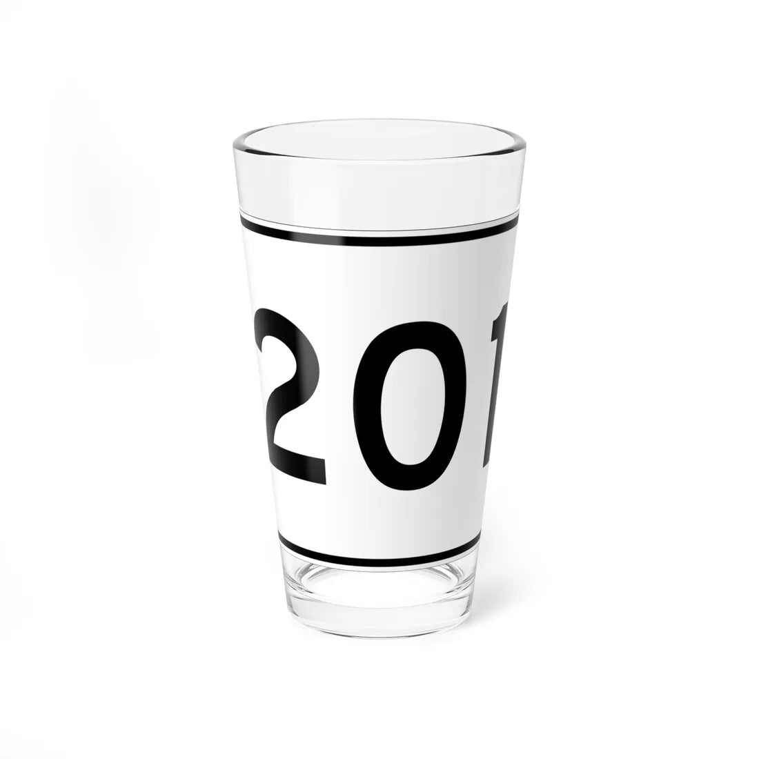 MA Route 201 (Massachusetts) (Road Sign) Pint Glass 16oz 16oz - Go Mug Yourself