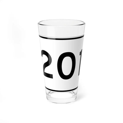 MA Route 201 (Massachusetts) (Road Sign) Pint Glass 16oz 16oz - Go Mug Yourself