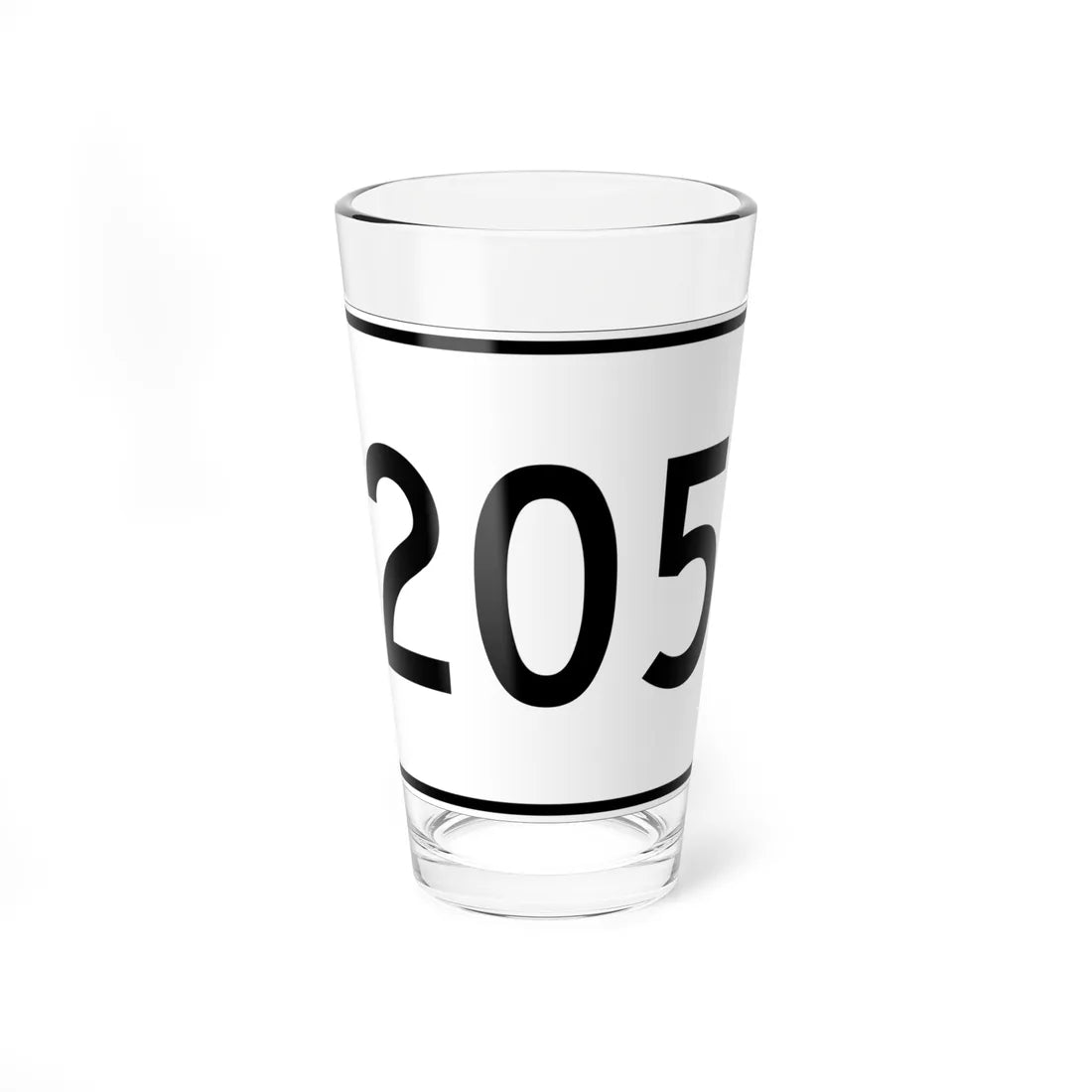 MA Route 205 (Massachusetts) (Road Sign) Pint Glass 16oz 16oz - Go Mug Yourself