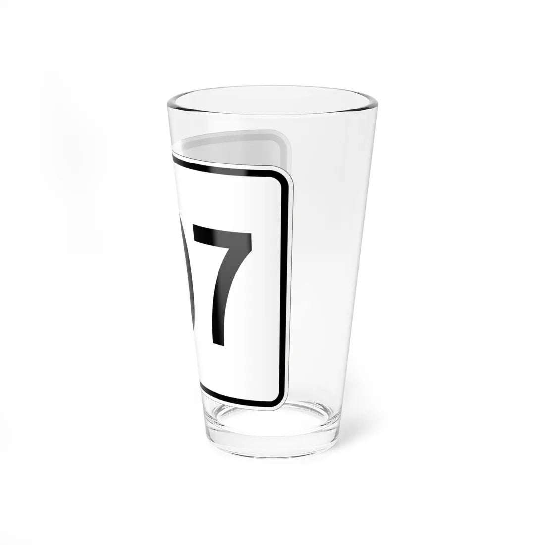 MA Route 207 (Massachusetts) (Road Sign) Pint Glass 16oz - Go Mug Yourself