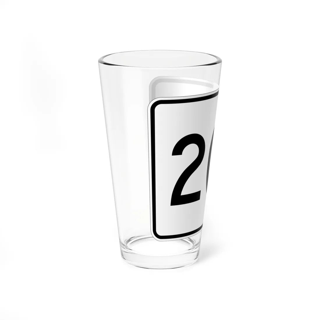 MA Route 207 (Massachusetts) (Road Sign) Pint Glass 16oz - Go Mug Yourself