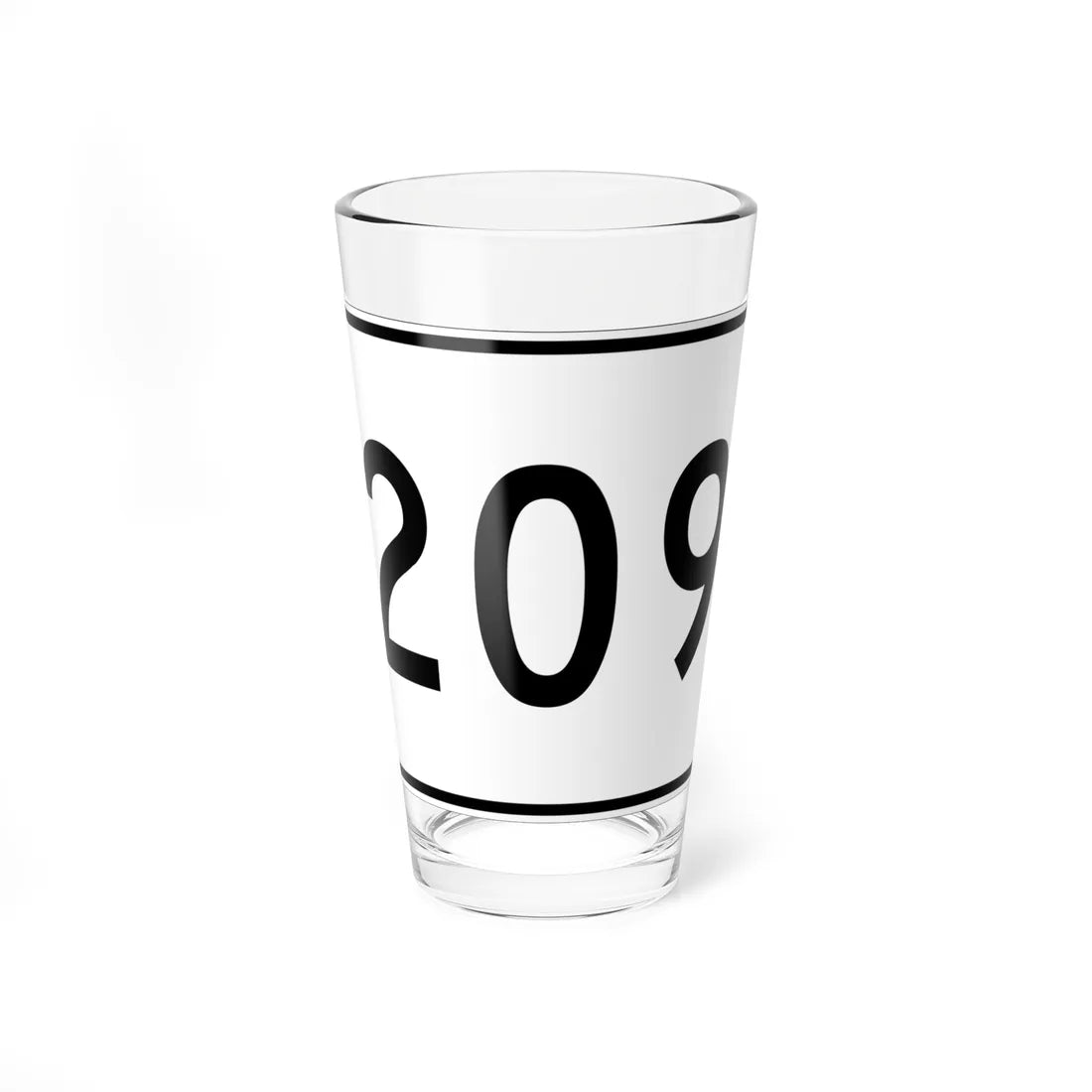 MA Route 209 (Massachusetts) (Road Sign) Pint Glass 16oz - Go Mug Yourself