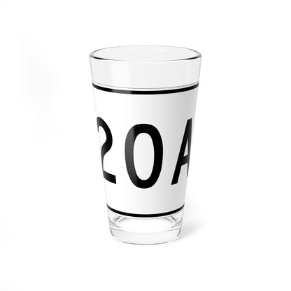 MA Route 20A (Massachusetts) (Road Sign) Pint Glass 16oz 16oz - Go Mug Yourself