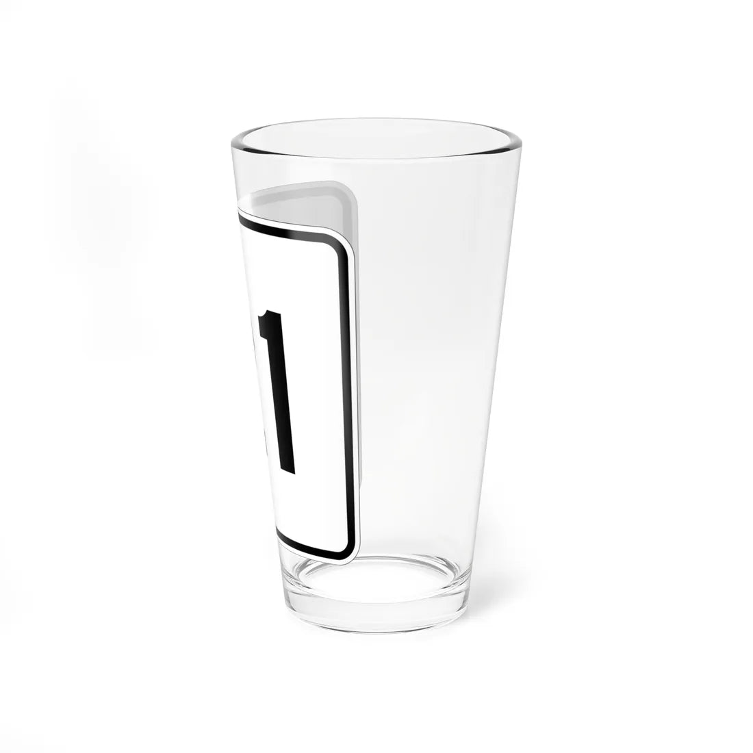 MA Route 21 (Massachusetts) (Road Sign) Pint Glass 16oz - Go Mug Yourself