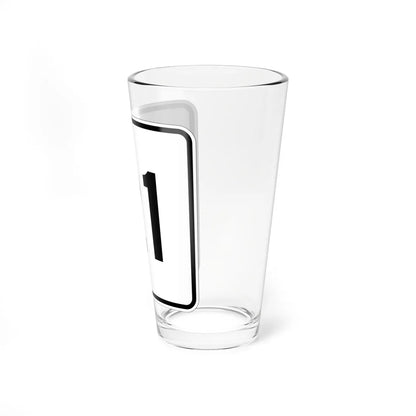 MA Route 21 (Massachusetts) (Road Sign) Pint Glass 16oz - Go Mug Yourself