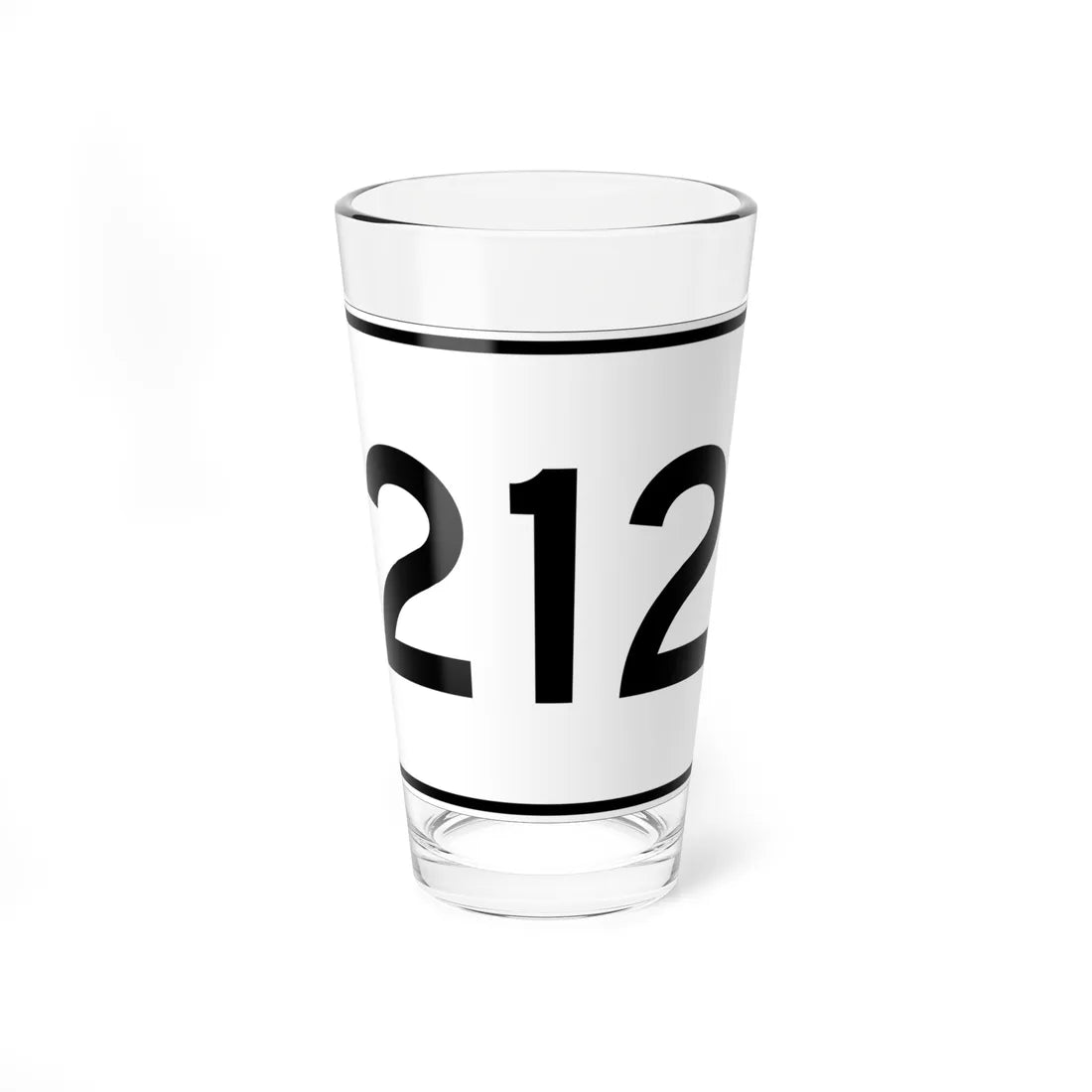 MA Route 212 (Massachusetts) (Road Sign) Pint Glass 16oz 16oz - Go Mug Yourself