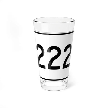 MA Route 222 (Massachusetts) (Road Sign) Pint Glass 16oz 16oz - Go Mug Yourself