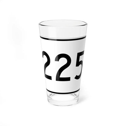 MA Route 225 (Massachusetts) (Road Sign) Pint Glass 16oz 16oz - Go Mug Yourself